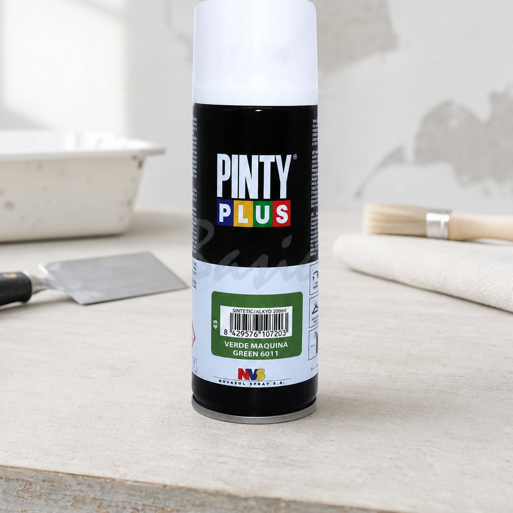 Pintura en Spray Verde Maquina Pinty Plus