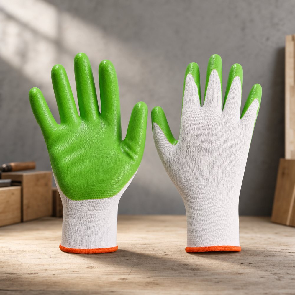 Guantes verdes de butilo de alta calidad